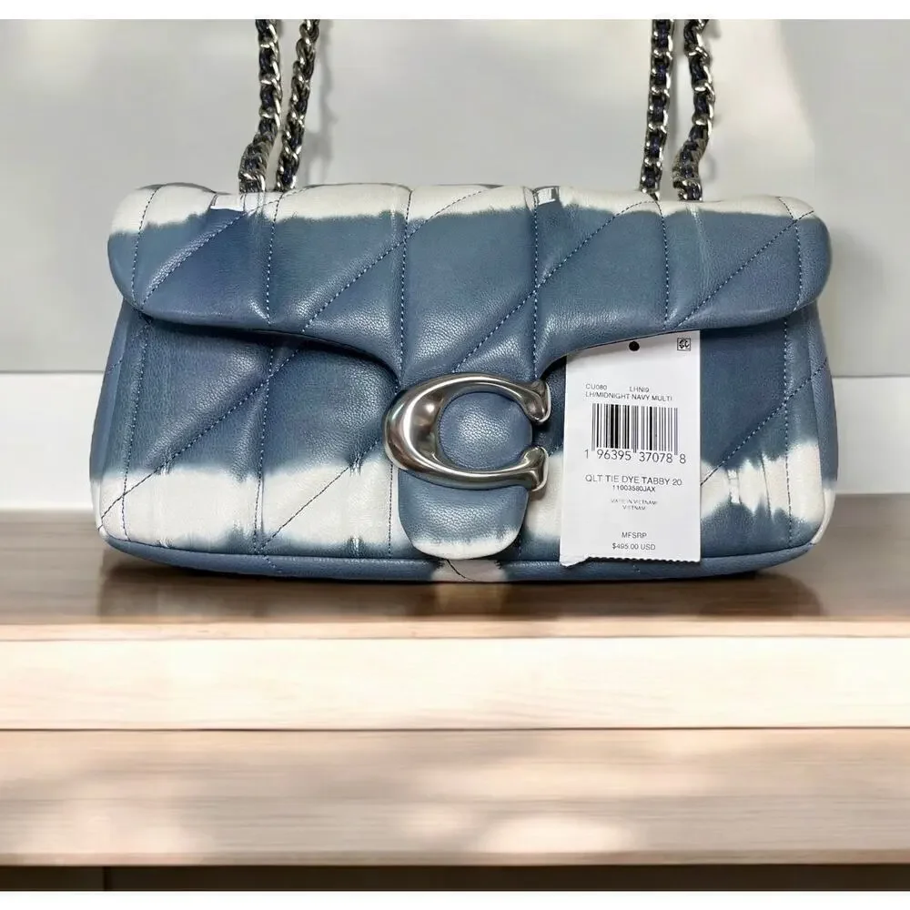 NWOT Coach CU080 Quilted Tie Dye Tabby 20 Bag